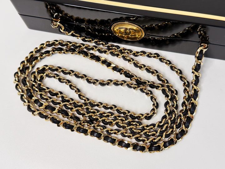 Chanel Limited Edition Black Authenticity Card Minaudière