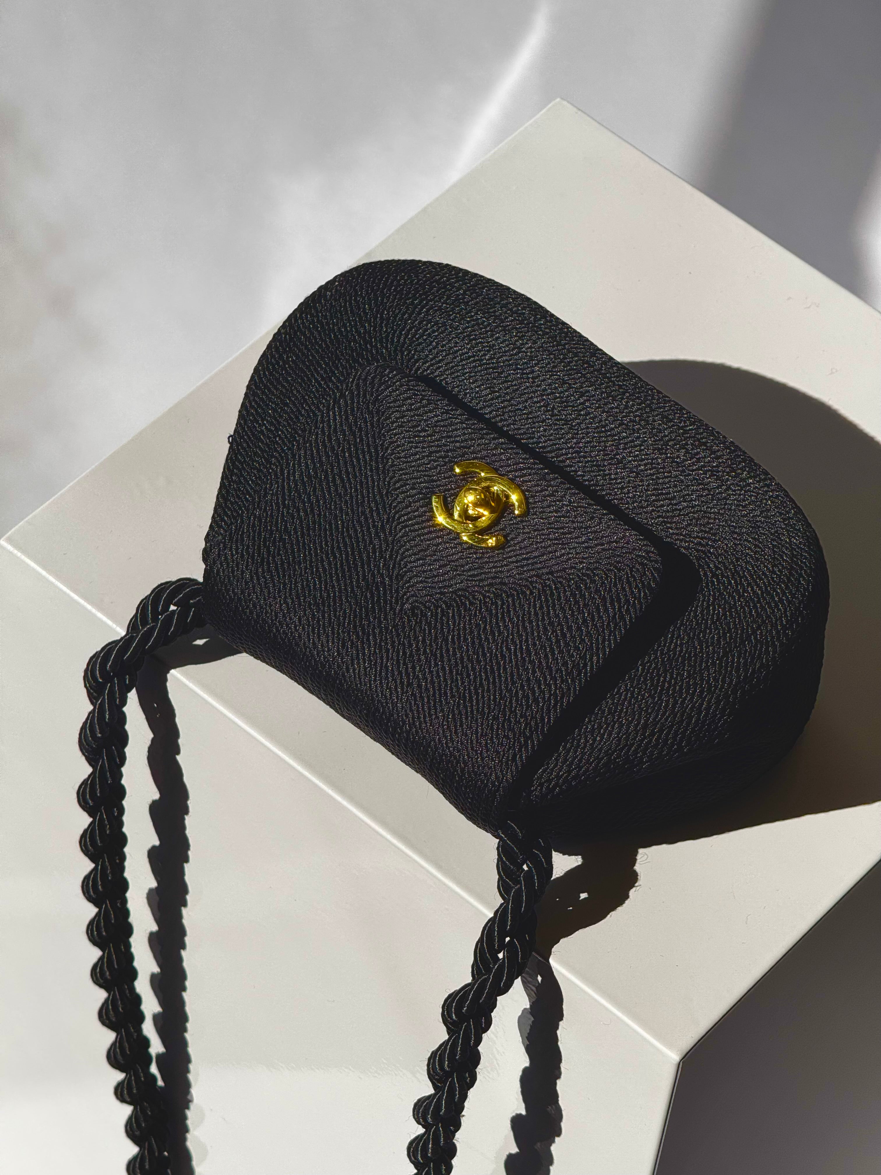 Chanel 1997 Limited Edition Black Cord Flap Bag – Its A Luv Story