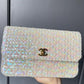 Chanel 1992 Medium Iridescent Sequin Flap Bag