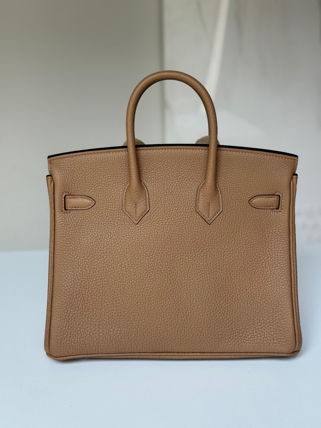 Hermes Chai Togo Birkin 25 Palladium Hardware