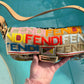 Fendi Multicolor Crochet Logo Baguette