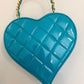 Chanel 1995 CC Blue Heart Vanity Bag