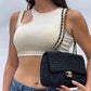 Chanel 18C Black Ancient Greece Raffia Crochet Flap Bag