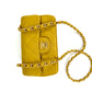 Chanel Gold Satin Mini Rectangle Flap