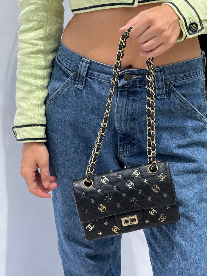 Chanel Vintage Punk Charms 224 Mini Reissue Flap Bag