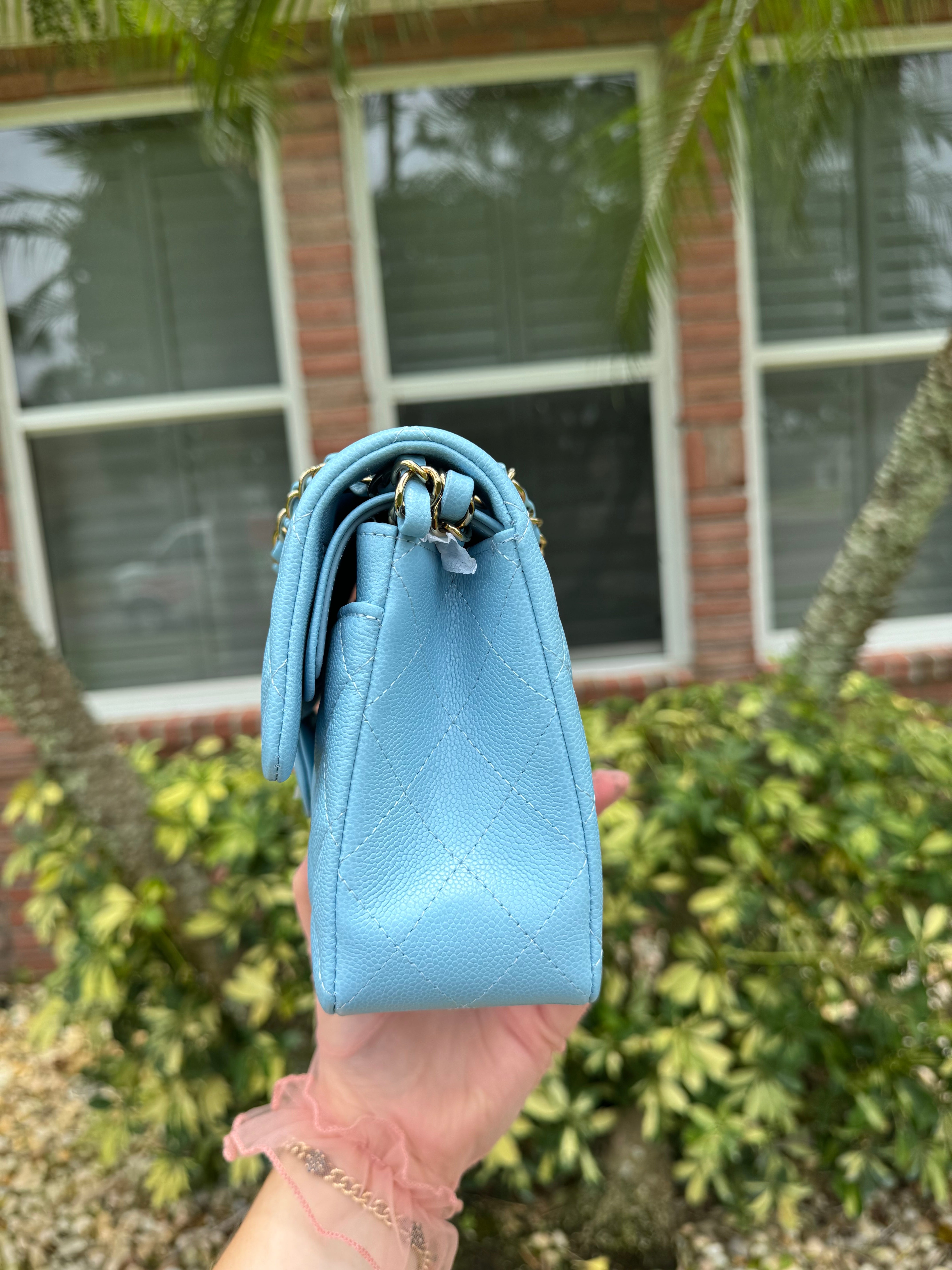 Chanel 23A Small Caviar Sky Blue Double Flap – Its A Luv Story