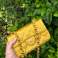 Chanel Gold Satin Mini Rectangle Flap