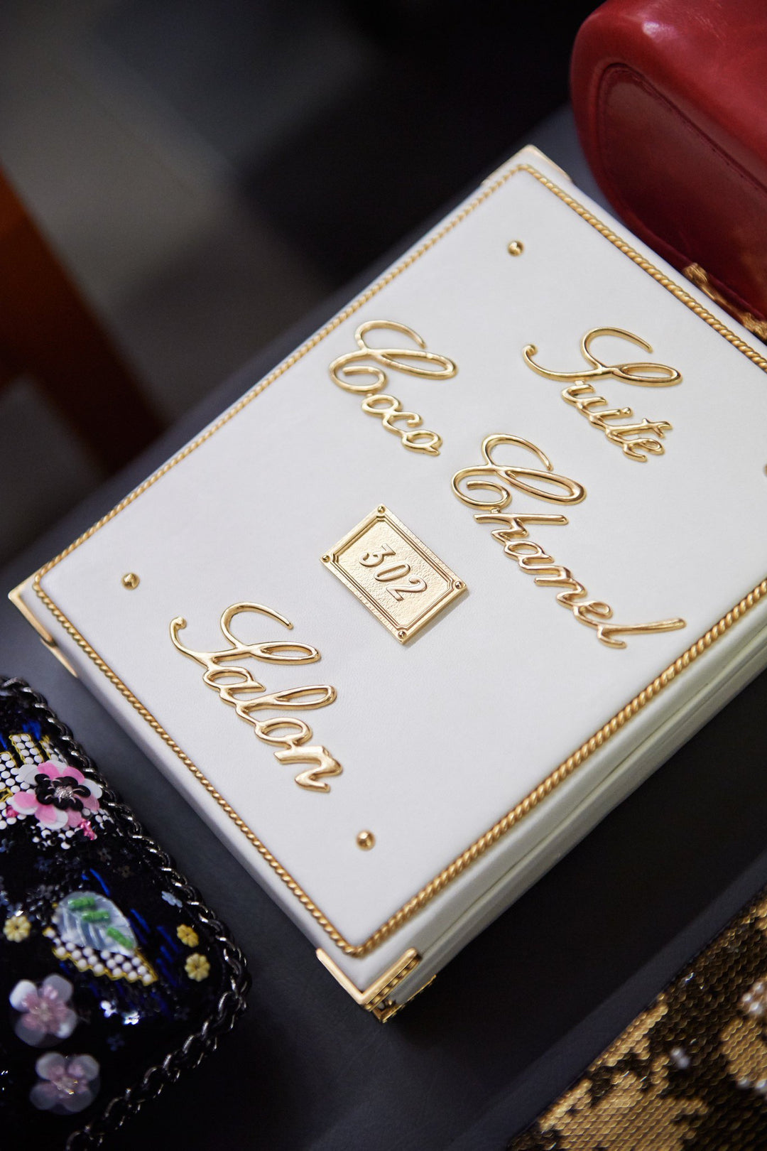 Chanel Coco in Ritz Key Card Minaudiere Embellished Lambskin