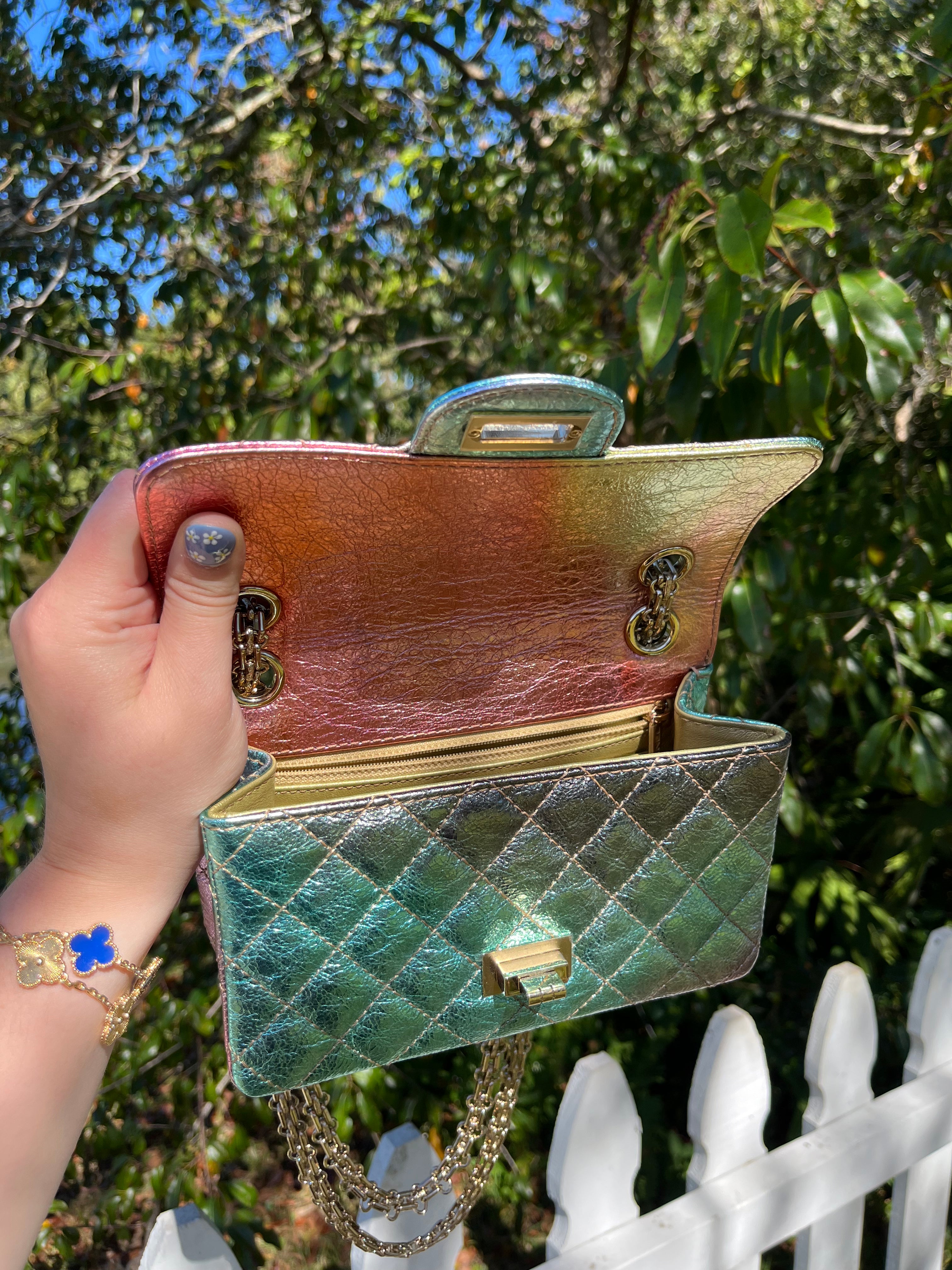 Chanel Rainbow Reissue 2.55 Mini Metallic Flap Bag – Its A Luv Story