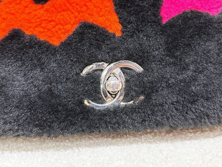 Chanel Supermarket Comic Maxi Shearling Flap Bag