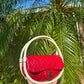 Chanel Runway Small Red Hula Hoop Bag