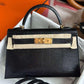 Hermes Mini Sellier Black Lizard Kelly 20