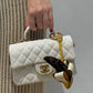 Chanel 21S Mini Light Beige Caviar Top Handle