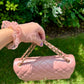 Chanel 19S Pink Iridescent Jumbo Caviar Double Flap Bag