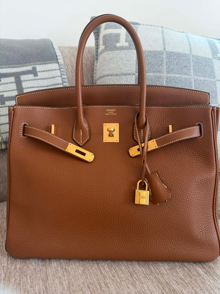 Hermès Birkin 35 Gold Gold Hardware 2015