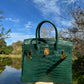 Hermes Matte Croc Vert Fonce Birkin 30