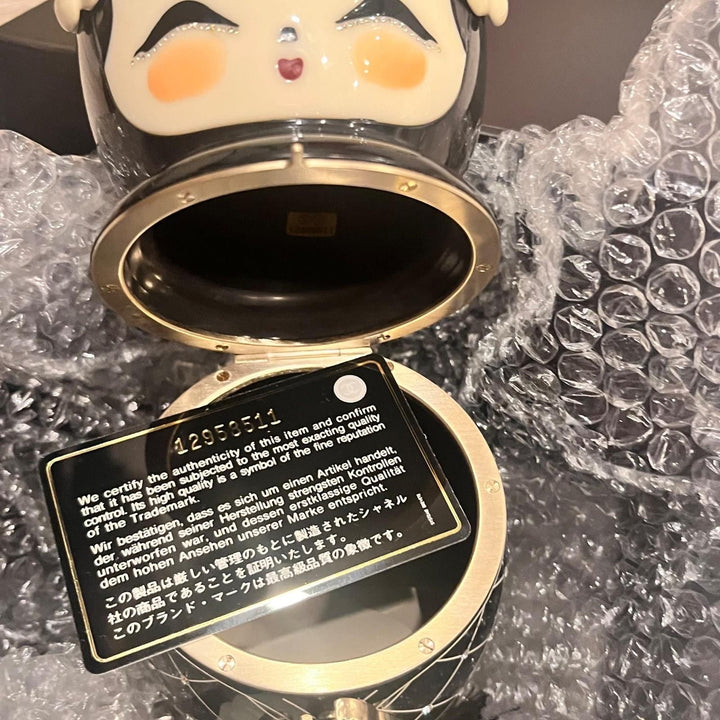 Chanel Black Plexiglass & Enamel Paris-Shanghai China Doll Minaudière
