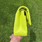 Chanel 21S Yellow Neon Lambskin Medium Flap Bag