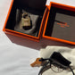 Hermes 18K Yellow Gold Diamond Black Porosus Crocodile Birkin 35