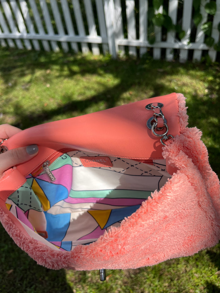 Chanel 2019 Coco Beach Terry Flap Bag