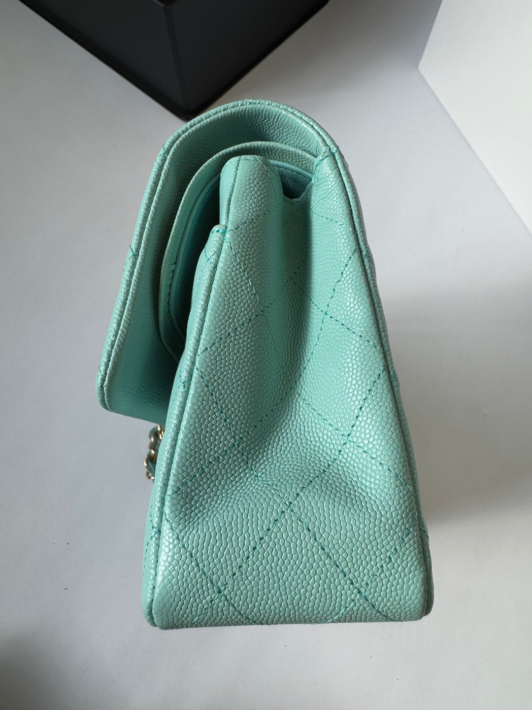 Chanel 19C Tiffany Medium Caviar Double Flap Bag