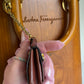 Salvatore Ferragamo Vintage Gancini Wooden Bucket Bag + Coin Pouch