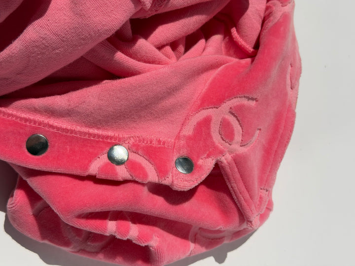 Chanel 1996 Pink Velour CC Romper