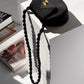 Chanel 1997 Limited Edition Black Cord Flap Bag