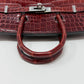 Hermes 2016 Bourgogne Shiny Niloticus Crocodile Birkin 25