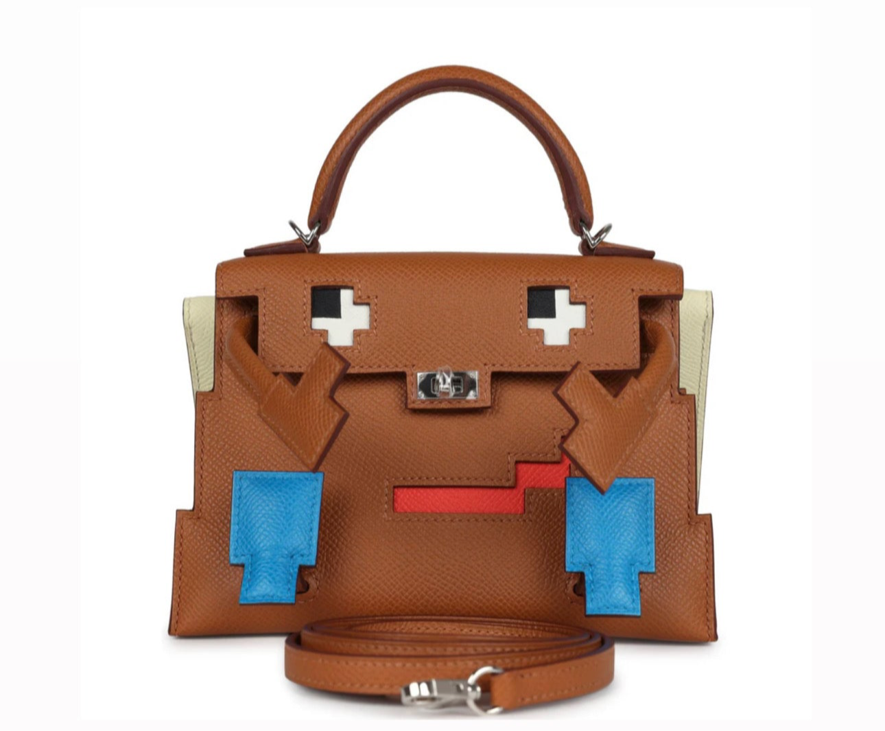 Hermes "Quelle Idolle" Gold Picto Kelly Doll