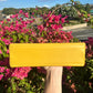 Chanel Vintage Medium Yellow Caviar Kelly Top Handle