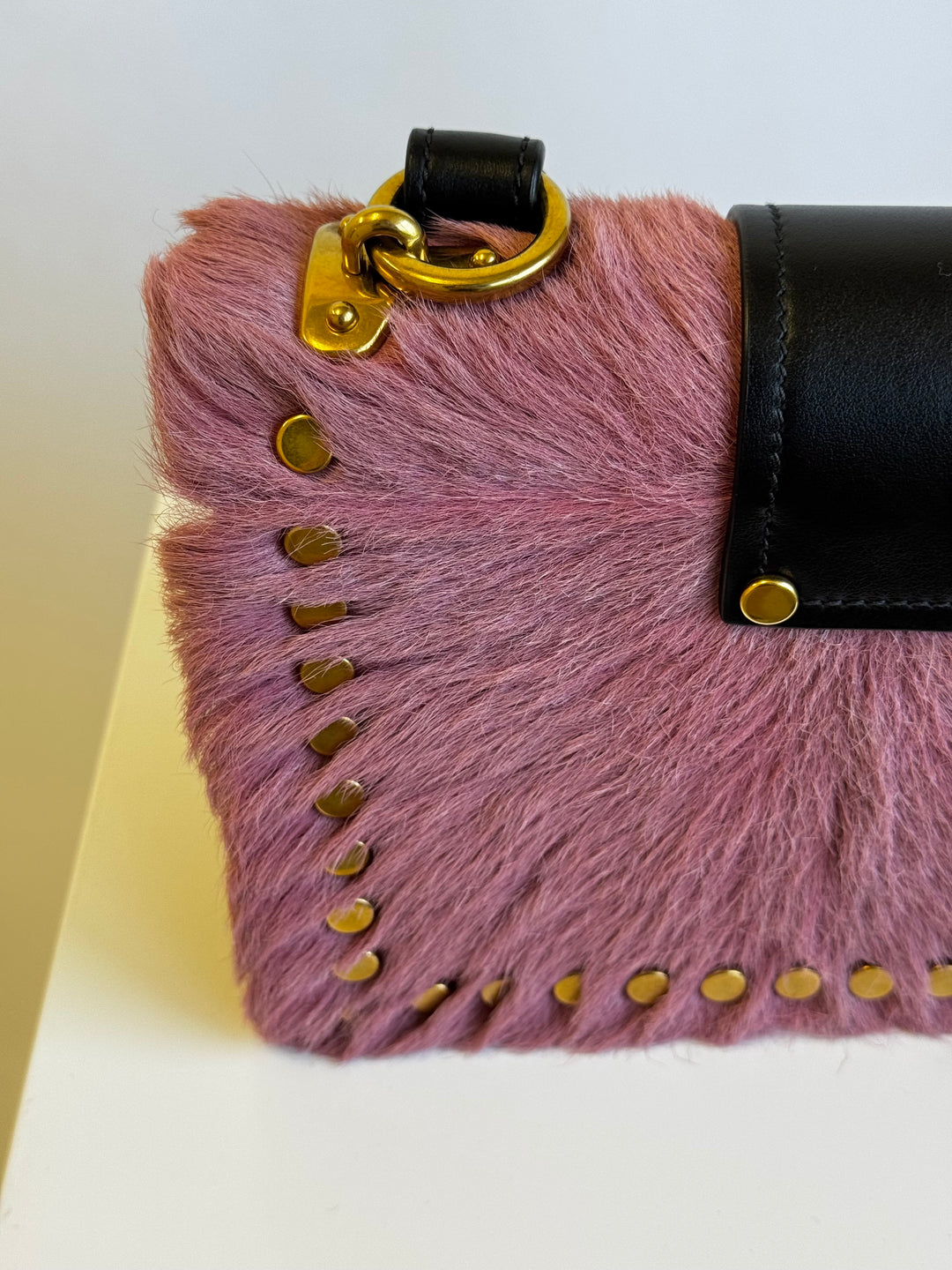 Prada Calf Hair Pink Cahier Crossbody Bag