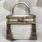 Hermes 2023 Matte Niloticus Diamond Crocodile Himalaya Kelly Retourne 25