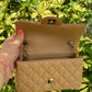 Chanel 18S Dark Beige Caviar Mini Flap Bag