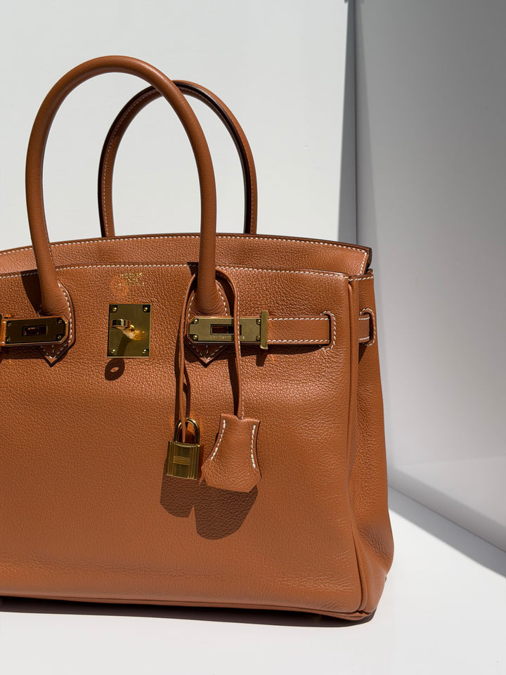 Hermès Birkin 30 Gold Taurillon Novillo Gold Hardware 2019