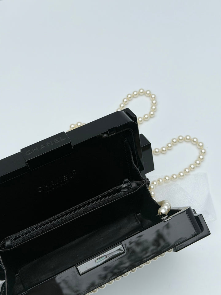 Chanel Pearl Plexiglass Lego Minaudiere