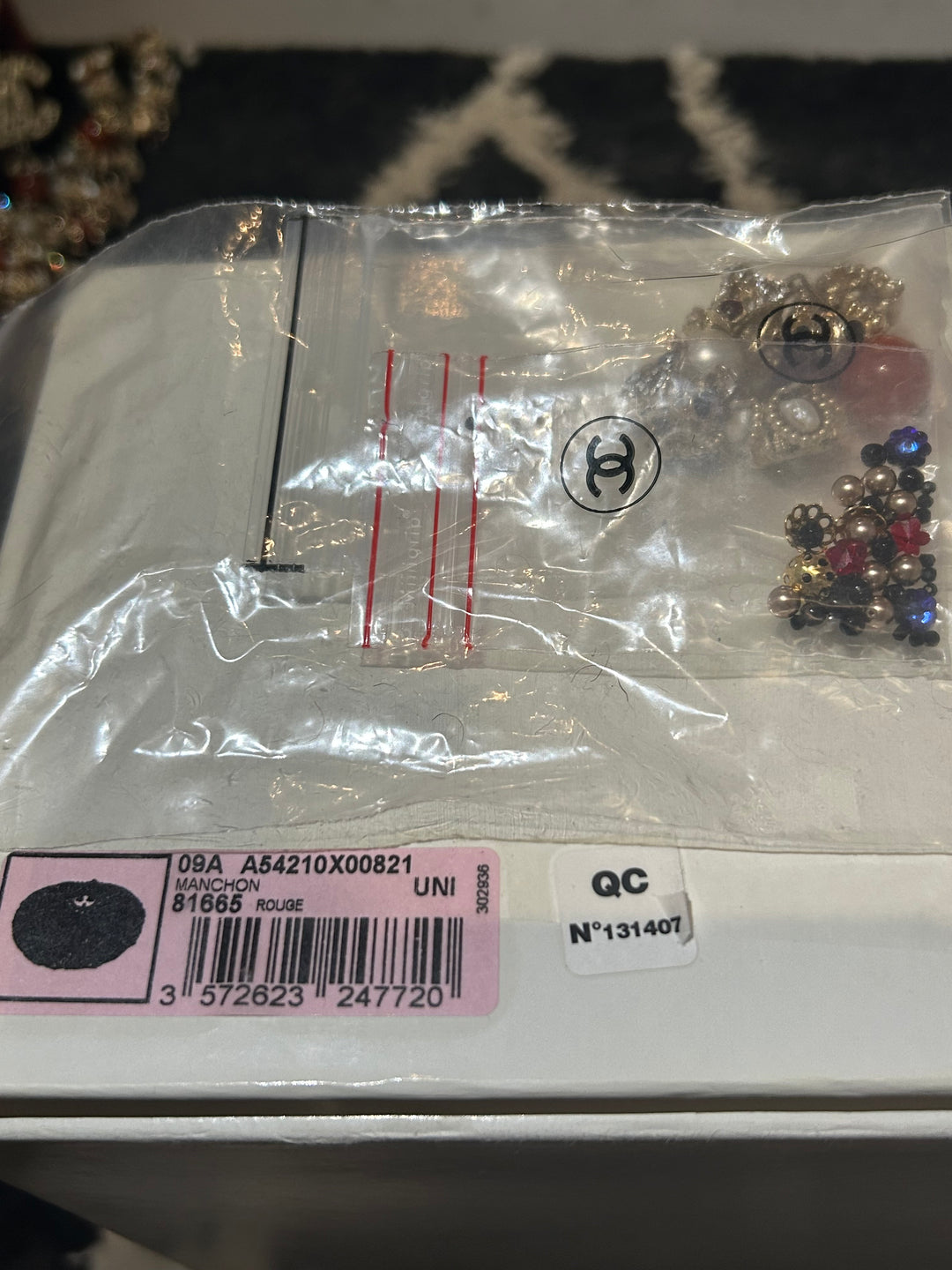 Chanel 2009 Paris - Moscou Embellished Persian Lamb Muff Clutch Bag