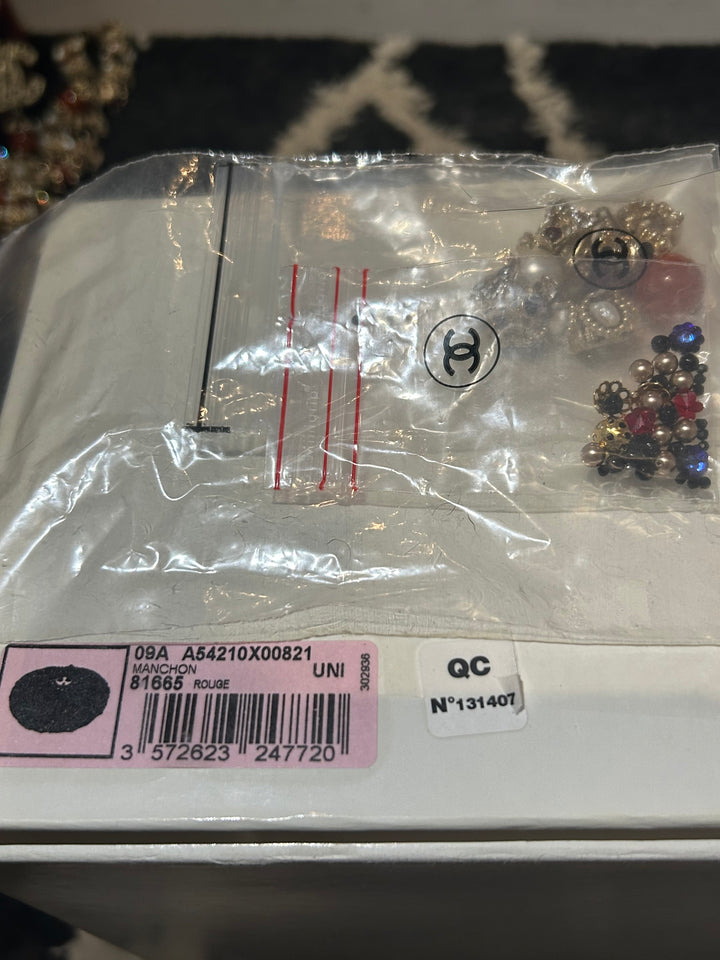 Chanel 2009 Paris - Moscou Embellished Persian Lamb Muff Clutch Bag