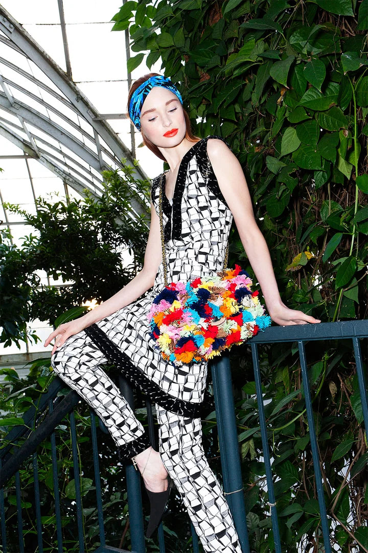 Chanel Resort 2015 Pom Pom Jumbo Flap