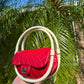 Chanel Runway Small Red Hula Hoop Bag