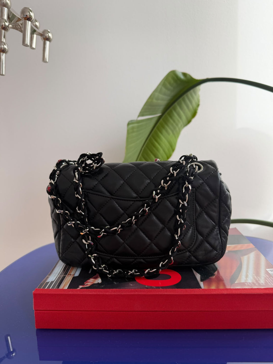Chanel Mini Ladybug Flap Black Lambskin Silver Hardware 2011
