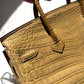 Hermes Matte Crocodile Poussiere Birkin 25 PHW
