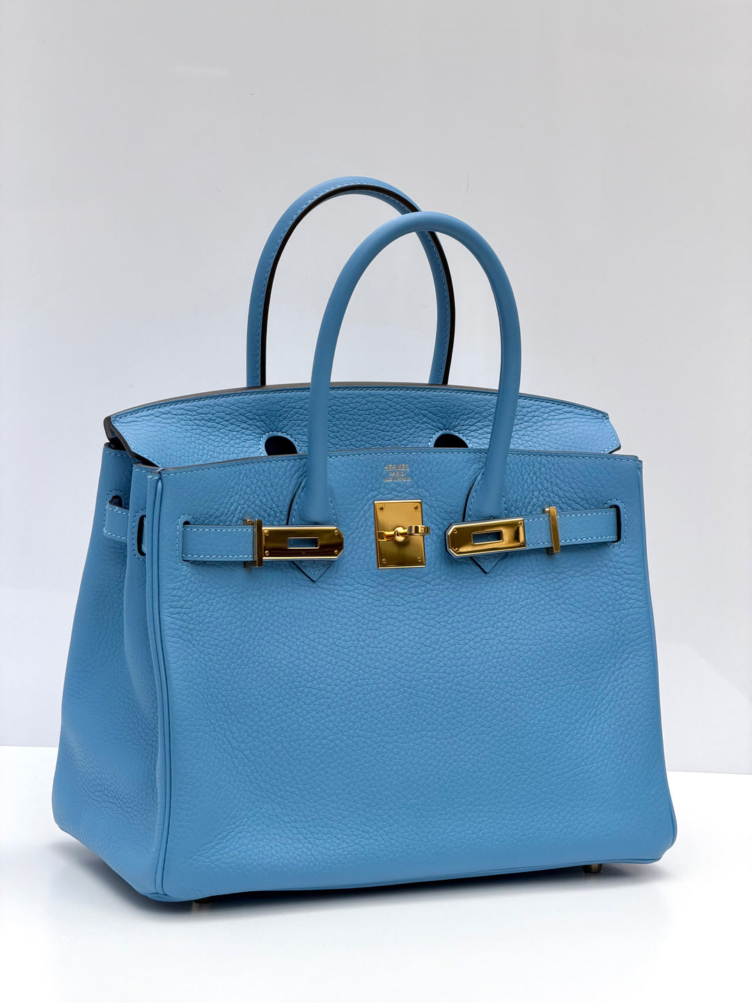 Hermes 2014 Bleu Paradis Clemence Taurillon Birkin 30