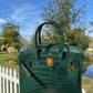 Hermes Matte Croc Vert Fonce Birkin 30