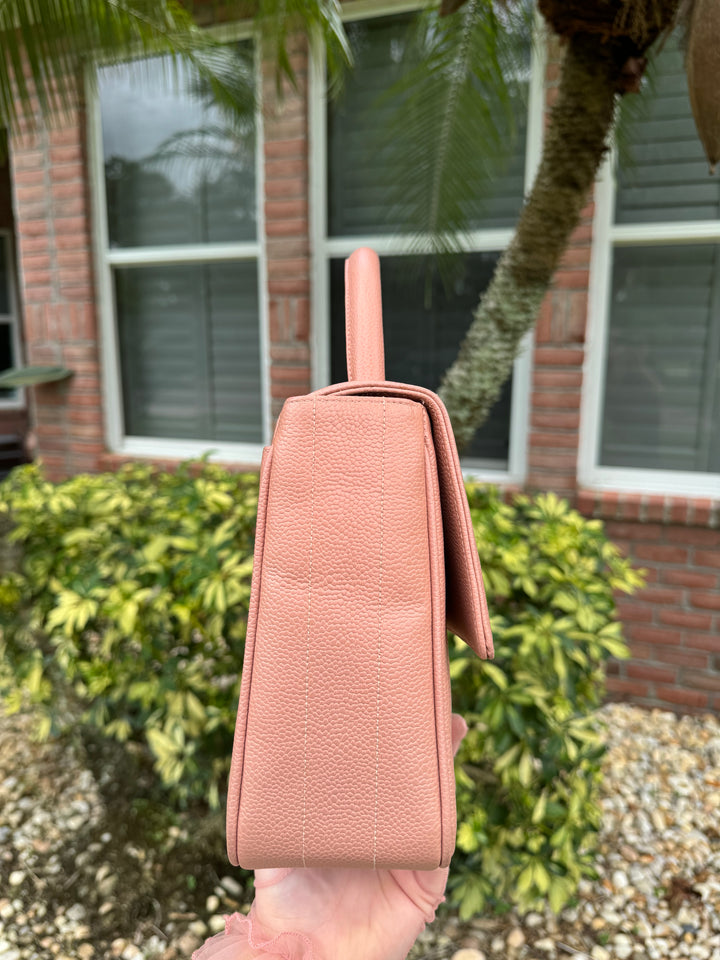 Chanel Vintage Caviar Vertical Quilted Kelly Flap Bag