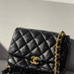 Chanel Lacquered Metal Small CC Lambskin Flap Bag