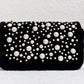 Chanel Black Velvet Mini Pearl Flap Bag