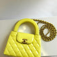 Chanel 2025 Yellow Shiny Calfskin Mini Kelly