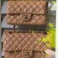 Chanel 18S Dark Beige Medium Caviar Flap Bag