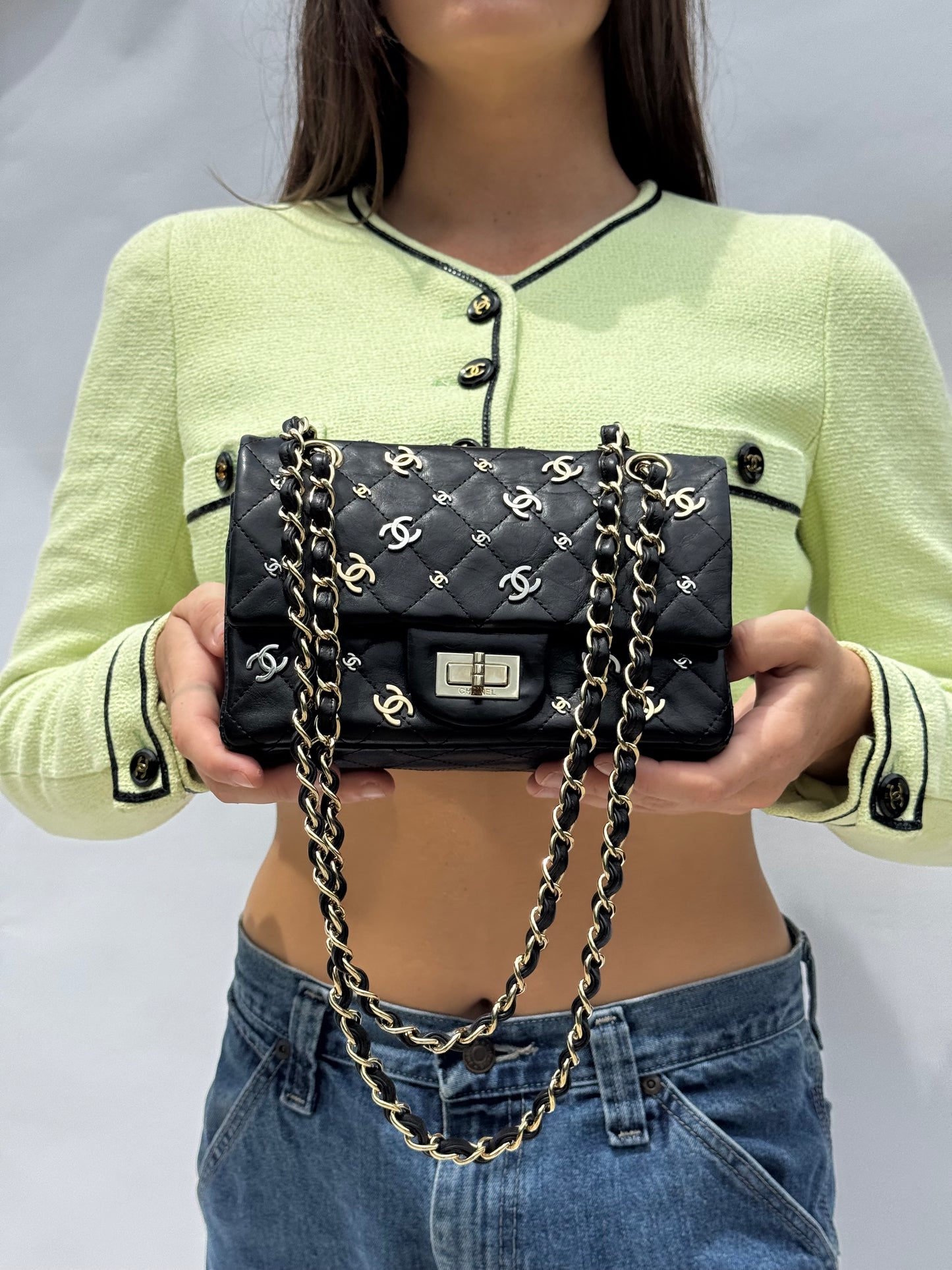 Chanel Vintage Punk Charms 224 Mini Reissue Flap Bag